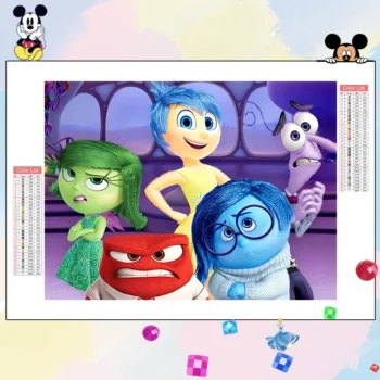 Disney Diamond Mosaic Inside Out Picture Rhinestones Embroidery New Arrival Cartoon Diamond Painting Cross Stitch Home Decor