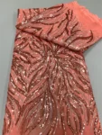 kf-Sd2121f0b333e4d4ea3d21232596d7a93A-5Yards-Latest-French-Tulle-Lace-Fabric-2024-High-Qulity-African-Mesh-Sequins-Lace-Fabric-Nigerian-For