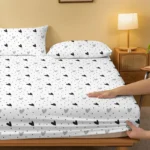 kf-S8b23969cadbc445b828bdb889f3185c6V-1-piece-of-white-heart-patterned-frosted-bedsheet-bedroom-printed-bedspread-bedding-excluding-pillowcases