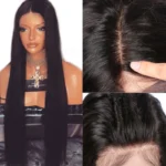 LUFFYHAIR 5*4.5 Silk Base Full Lace Human Hair Wigs With Baby Hair Pre Plucked Straight Brazilian Remy Hair Lace Wig For Women