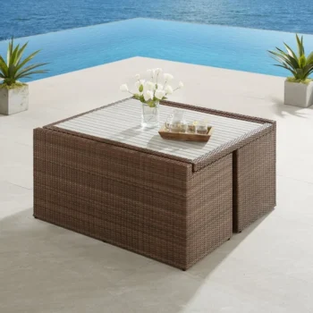 Outdoor Patio Garden Furniture Sets Rattan Sofa Two Rattan Chair Combination Villa Outdoor Patio Garden Waterproof Sun Furniture