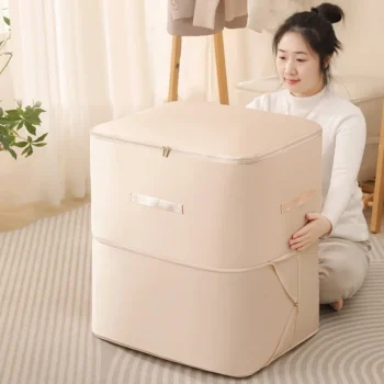 Travel Storage Bag Portable Compression Duvet Storage Bag Large Capacity Closet Quilt Organizer Cabinet Pillow Blanket Organizer