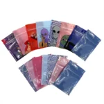 Mylar Bags Cartoon 6x9.5cm 1g Holographic Storage Bag Mylar Waterproof Plastic Case Powder Ziplock Container Packing Pouches