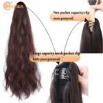 kf-S9276992a60ba4d599e6193d6d6c6a2a9f-MEIFAN-Syntheitc-Long-Wavy-Curly-Claw-Ponytail-Clip-On-Ponytail-Extension-Natural-False-Ombre-Pink-Straight