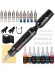 Tattoo Kit High Quality Tattoo Pen Kit For Permanent Makeup Tattoo Machine New Cool Tattoo Power Supply Tattoo Gun Kit