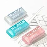 ممحاة ألوان جيلي لتنظيف السكتش ، مطاط شفاف ، لا غبار ، شفاف ، قرطاسية ، مدرسة ، 1 قطعة