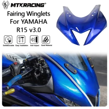 منحرف MTKRACING لياماها ، غطاء الجناحين الأمامية للدراجات النارية ، R15 ، R125 ، V3.0 ، حراس الحماية ،-