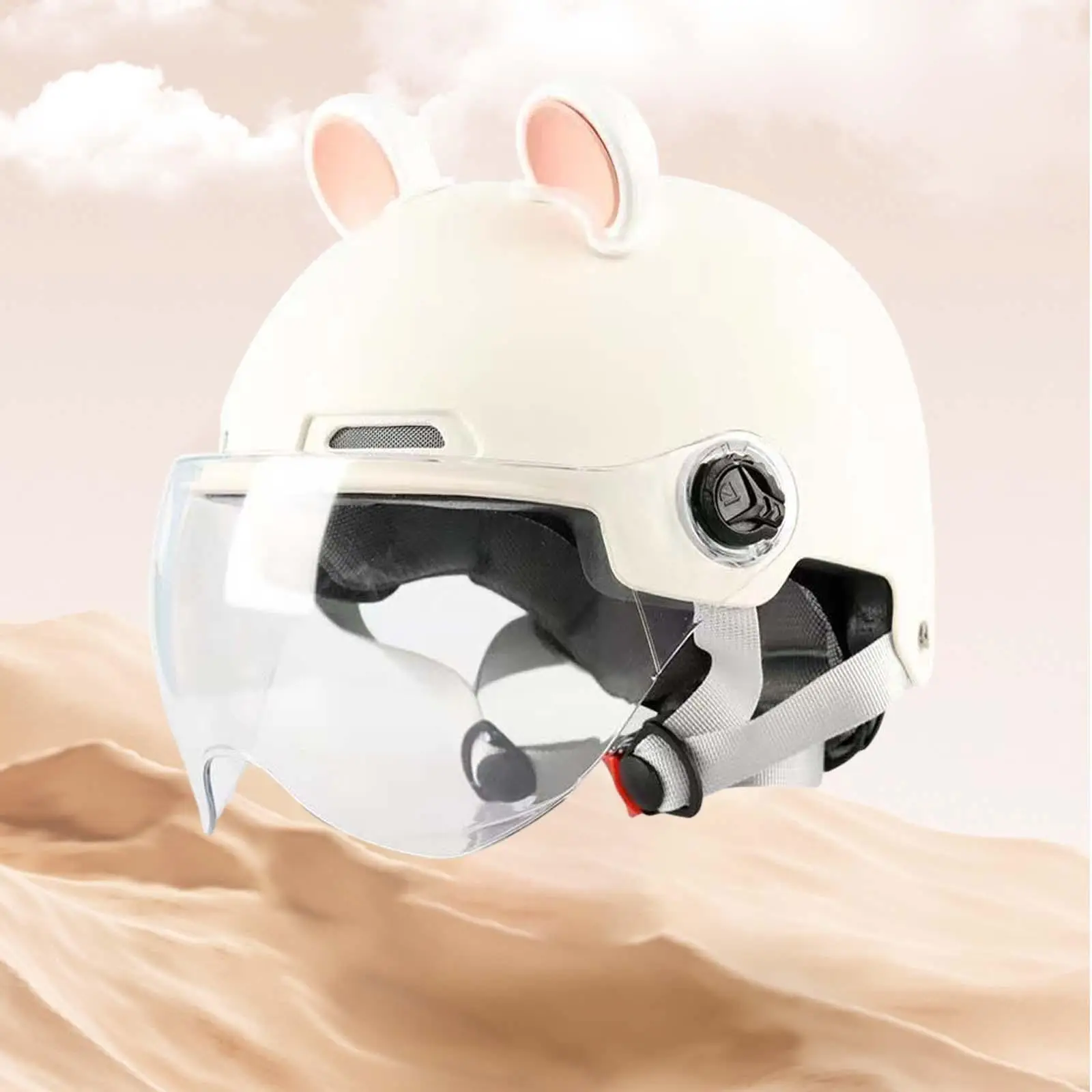 Open Face Helmet Cute Lightweight Half Face Helmet Accessory Motorcycle Helmet