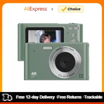 كاميرا فيديو رقمية ، كاميرا فيديو بدقة 4K ، تقريب رقمي 16 × ، اكتشاف الوجه المضاد للاهتزاز ، تأثير الجمال ، شاشة 48 ميجابكسل ، شاشة