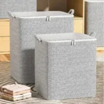 kf-S03cf470703914aa9882c5704229162462-Large-Capacity-Clothes-Storage-Bag-Organizer-With-Reinforced-Handle-For-Blankets-Bedding-Foldable-With-Zipper-Storage