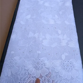 white lace fabric nigerian fabric 5yrds swiss voile lace in switzerland chapeau mariage femme africaine ankara dress for women