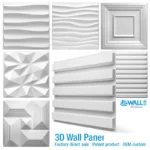 30x30 سنتيمتر 3D الفن ألواح للحائط حائط الخلفية ديكور الخارجي 3D نحت تنقش 3D وا بيرليسسينت الملونة الزفاف خلفية ديكور