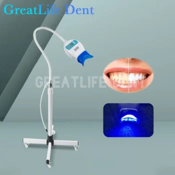 GreatLife Dent Dental Teeth Whitening Machine 8 Pcs 3 Models Led Teeth Whitening Removable Holder Bleaching Light Tooth Whitener