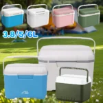 6/5L Cooler Box Portable Thermal Incubator Refrigerator Car Ice Chest Picnic Lunch Box Outdoor BBQ Camping Fishing Ice Box