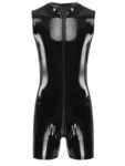 kf-S75448ed24ac04fd786439f5a50213325J-Men-s-Shiny-Patent-Leather-Sleeveless-Zip-Up-Bodysuit-Exotic-Costume-Rave-Party-Clubwear-for-Pole
