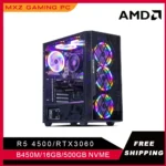 MXZ ألعاب الكمبيوتر Ryzen 5 4500 RTX3060 500GB NVME Windows10 برو مفتاح كمبيوتر مكتبي لوحدة النظام الكمبيوتر تخصيص ألعاب الكمبيوتر كومبل