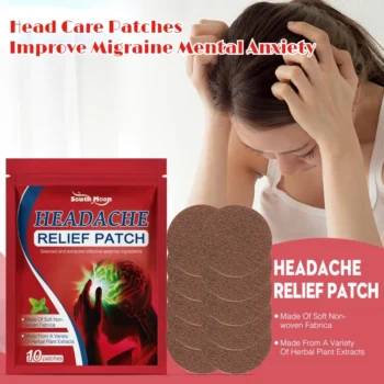 Relieve Headache Patch Treat Migraine Sickness Dizziness Anti Headache Plaster Help Sleeping Relax Head Health Care