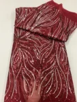 kf-Sd2121f0b333e4d4ea3d21232596d7a93A-5Yards-Latest-French-Tulle-Lace-Fabric-2024-High-Qulity-African-Mesh-Sequins-Lace-Fabric-Nigerian-For