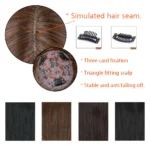 kf-Sd15b3418ffd640669266a42fa18af660Y-Synthetic-3-Clips-In-Topper-Straight-Hairpiece-Black-Brown-Women-Fake-Hair-Clip-In-Hair-Extensions