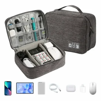 Cable Storage Bag Waterproof Digital Electronic Organizer Portable USB Data Line Charger Plug Storage Bag Travel Cable Organizer