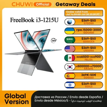 CHUWI-FreeBook 2023 كمبيوتر محمول ، i3-1215U ، 6 النوى المعالج ، 13.5 "IPS الشاشة ، 2 في 1 ، الكمبيوتر اللوحي ، 12GB RAM ، 512GB SSD ، دعم القلم