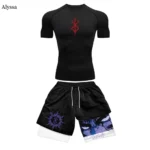 kf-Sf595b2a3a43a4e44aa82465072c4689d6-Men-s-Compression-Suit-Sports-Fitness-Quick-Drying-Suit-Tight-Short-Sleeved-Anime-Double-Layer-Shorts
