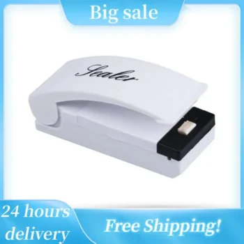 Plastic Heat Bag Sealer Food Packaging Sealing Machine Portable Snack Bag Sealing Clip Kitchen Storage and Organization