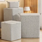 kf-S03cf470703914aa9882c5704229162462-Large-Capacity-Clothes-Storage-Bag-Organizer-With-Reinforced-Handle-For-Blankets-Bedding-Foldable-With-Zipper-Storage