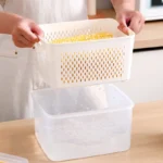 kf-S2ab101a703a54fa4a1e00864e6b9c7f0O-Doublelayer-Refrigerator-Storage-Box-Fruit-And-Vegetable-Drain-Basket-Fresh-Keeping-Box-With-Lid-Storage-Container