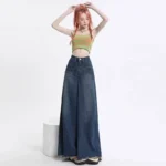 kf-S161032154288458bafdffa0c3c41eef4g-Sensible-Wide-leg-Jeans-For-Women-New-Summer-High-waisted-Slimming-Loose-fit-Draped-Straight-leg