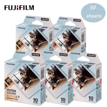 جديد Fujifilm Instax مربع الغروب صور ورقة 10-100 ورقة ل Fujifilm Instax مربع SQ6 SQ10 SQ20 الهجين فيلم لحظة كاميرا