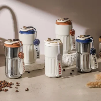 450ml Thermal Mug Thermos Bottle Smart Display Temperature 316 Stainless Steel Vacuum Cup Office Coffee Cup Business Portable