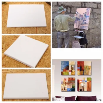 100% Cotton Wood Frame For Canvas Oil Painting Professional Artist Canvas Framed Pre-stretched Cotton Painting