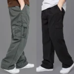 kf-Hb81669d2e3bd4cbebd01a8fbf29c575bI-New-Cargo-Pants-Men-s-Loose-Straight-Oversize-Clothing-Solid-Grey-Versatile-Work-Wear-Black-Joggers
