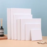 New 1PC White Blank Square Artist Canvas For Oil Painting On Canvas, Acrylic Watercolor Oil Paint With Wood Frame As Primer