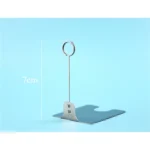 Metal Cake Food Price Card Holder Memo Clip Stand Stainless Steel Price Tag Display Clamp Desktop Sign Holder Desk Sign Stand