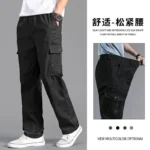 kf-Hb81669d2e3bd4cbebd01a8fbf29c575bI-New-Cargo-Pants-Men-s-Loose-Straight-Oversize-Clothing-Solid-Grey-Versatile-Work-Wear-Black-Joggers