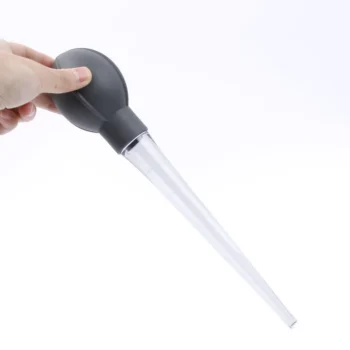 28ml Rubber Head Glass Dropper Glass Pipette Lab Dropper Pipet With Scale Line Grey&Transparent