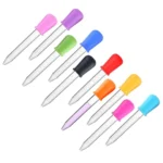 Color Random Children Dropper with Scale Washable Reusable Infant Droppers Detachable Dispenser Pipette for Travelling