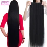 kf-He88b2b00cf9749c9955e21fb66254d4ft-WTB-Synthetic-100cm-5-Clip-In-Hair-Extension-Heat-Resistant-Long-Straight-Black-Fake-Hairpiece-for