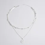 kf-S2c6b6129a321459f8adf014870c7d048T-925-Sterling-Silver-Three-Layer-Round-Necklace-Simple-Snake-Chain-Charm-Ball-Chain-Party-Gift-For