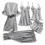 kf-S62f54e696acf46d18d77903373e97abcQ-5-Piece-Women-Sexy-Garter-Lingerie-Set-Summer-Sleepwear-Robes-Lace-Bodysuit-Deep-V-Neck-Home