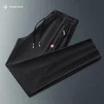 kf-S934995a2230c42259997a1c7ce3b9514C-Men-s-Casual-Ice-Silk-Pants-Loose-Fit-Breathable-Elastic-Sports-Trousers-Straight-Leg-Pants-For