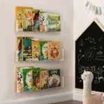 Acrylic Picture Book Display Stand Bookshelf Children's Wall Behind The Door Reading Transparent Magazine Storage Wall Hanging