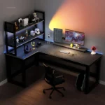 kf-S66acbb33ff9c4e41b97f8634f82d92cei-New-Corner-Computer-Desks-Home-Desktop-E-sports-Gaming-Desks-Double-Desk-with-Bookshelf-Bedroom-Workbench