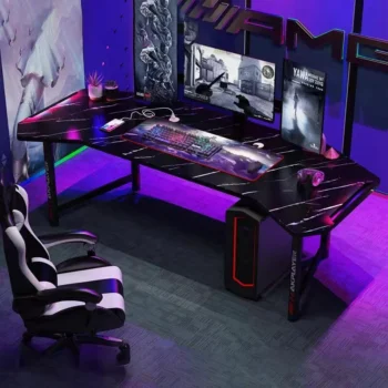 European Computer Desks Professional E-sports Gaming Table and Chairs Home Office Furniture Live Streaming Table Large Desktop