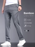 kf-S24648f0749eb470699dfe8aa1dedeabd2-Bamboo-Fiber-Fabric-Summer-Men-s-Casual-Pants-Fashion-Thin-Soft-Breathable-Elastic-Business-Slim-Straight