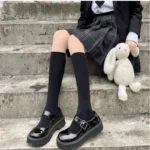 kf-S0fc4e953b6a84963906562b6455d8e2bJ-Solid-Color-Black-White-Long-Socks-Stockings-JK-Japan-Style-School-Girls-Thigh-High-Stockings-Lolita