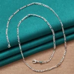 kf-S8d4d8fb2129647bdada8f5e0556eae58G-925-Sterling-Silver-Necklace-For-Men-1pc-Stylish-2mm-Silvery-Men-s-Figaro-Chain-Necklace