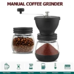 Manual Coffee Grinder Adjustable Coffee Machine High Capacity Coffee Bean Grinder Portable Hand Coffee Maker Coffee Accessories
